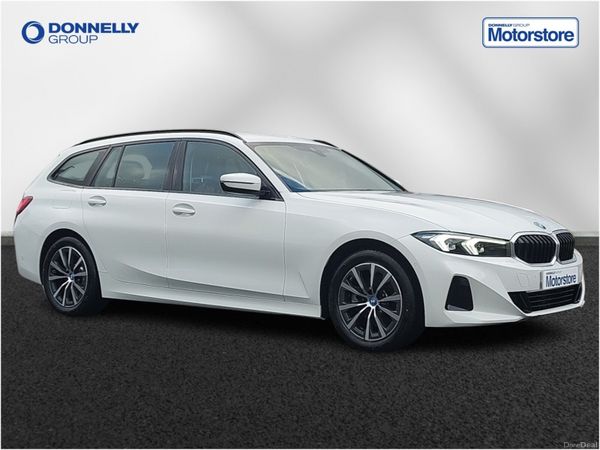 BMW 3-Series Estate, Petrol Hybrid, 2024, White