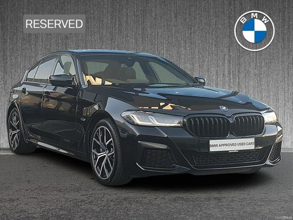 BMW 5-Series Saloon, Petrol Plug-in Hybrid, 2023, Black