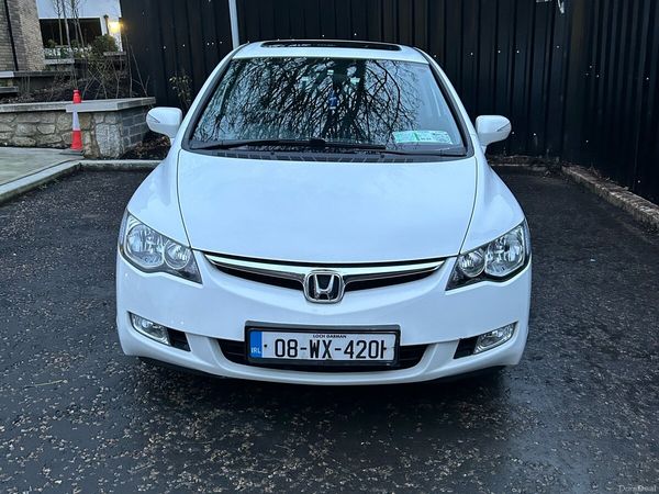 Honda Civic Saloon, Petrol, 2008, White