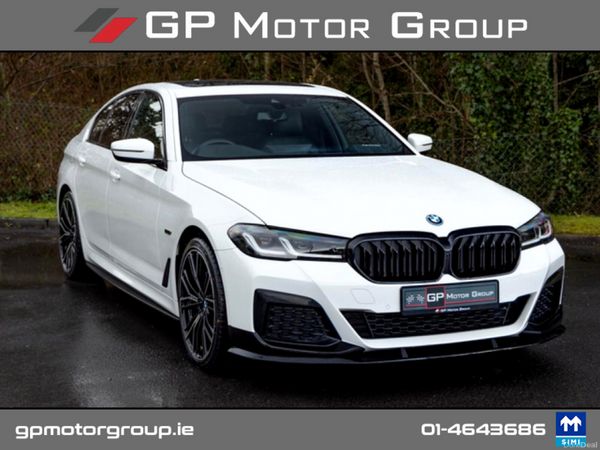 BMW 5-Series Saloon, Petrol Plug-in Hybrid, 2022, White