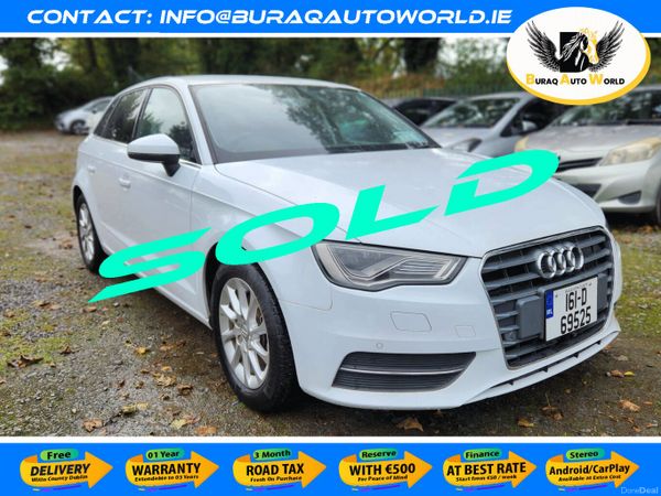 Audi A3 Hatchback, Petrol, 2016, White