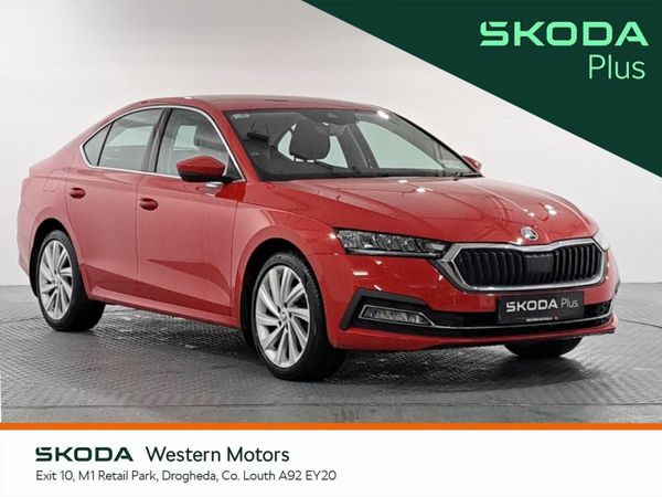Skoda Octavia Saloon, Petrol, 2024, Red