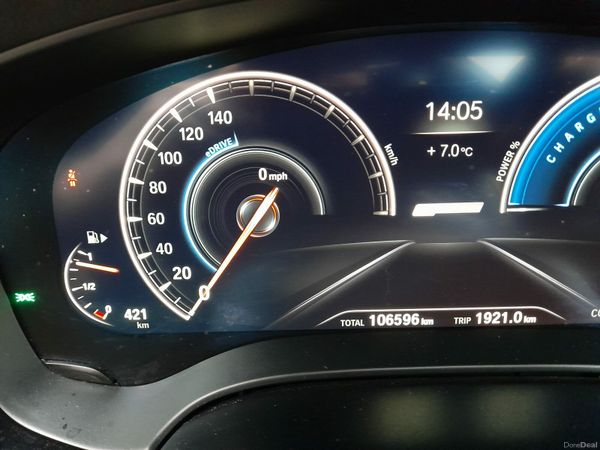 BMW 5-Series Saloon, Petrol Plug-in Hybrid, 2018, Grey