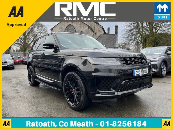 Land Rover Range Rover Sport SUV, Petrol Plug-in Hybrid, 2020, Black
