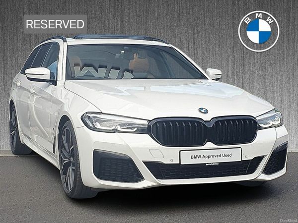 BMW 5-Series Estate, Diesel, 2022, White