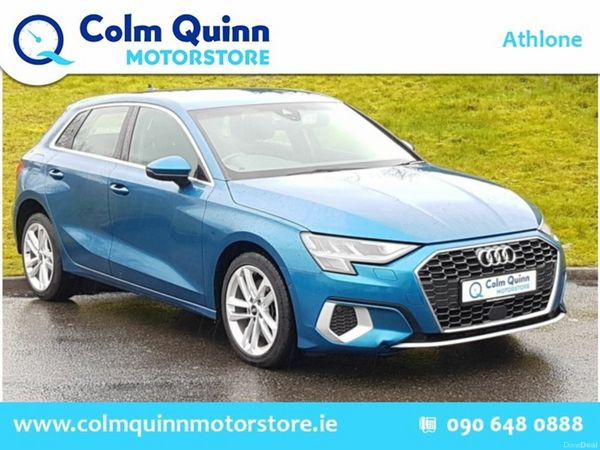 Audi A3 Hatchback, Petrol Plug-in Hybrid, 2021, Blue