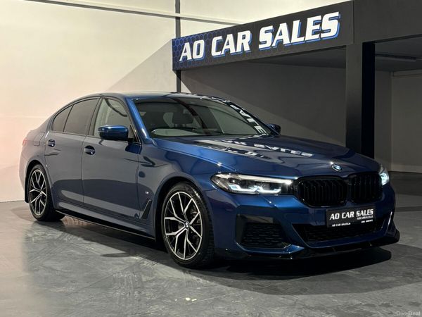 BMW 5-Series Saloon, Diesel Hybrid, 2022, Blue