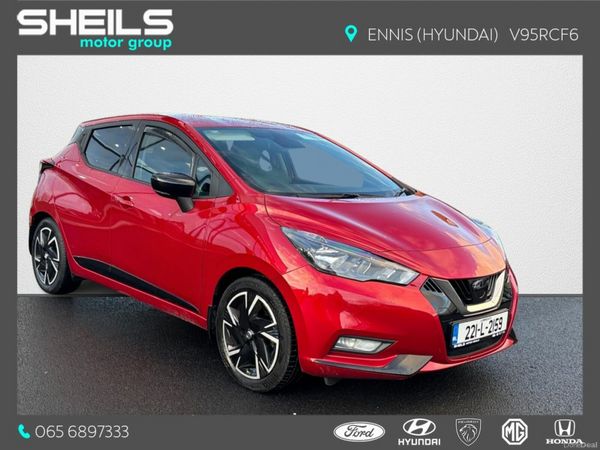 Nissan Micra Hatchback, Petrol, 2022, Red
