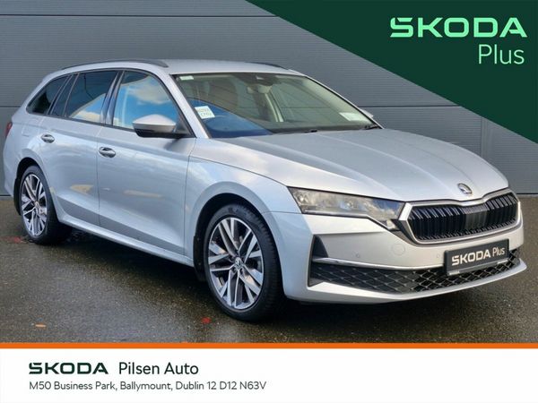 Skoda Octavia Estate, Petrol, 2024, Silver