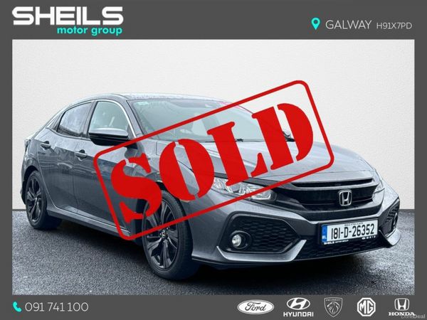 Honda Civic Hatchback, Petrol, 2018, Grey