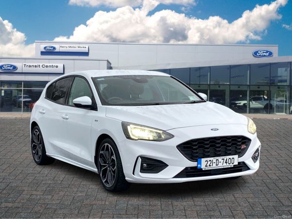 Ford Focus Hatchback, Petrol Hybrid, 2022, White