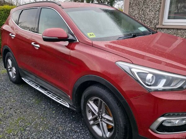 Hyundai Santa Fe SUV, Diesel, 2017, Red