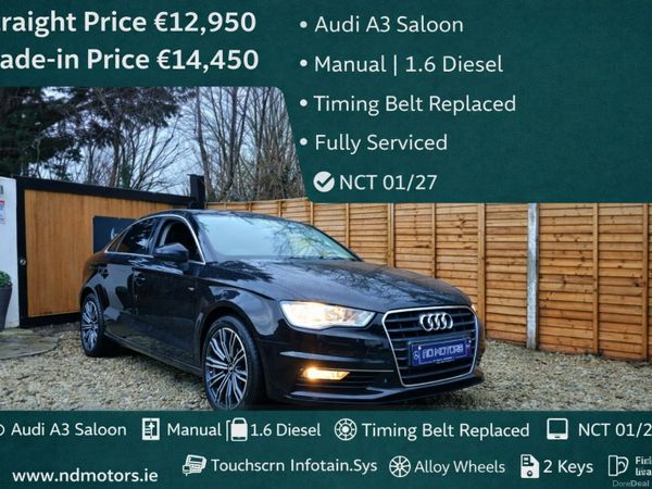 Audi A3 Saloon, Diesel, 2014, Black