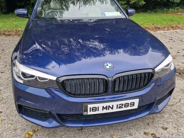 BMW 5-Series Saloon, Diesel, 2018, Blue