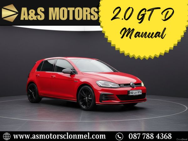 Volkswagen Golf Hatchback, Diesel, 2018, Red