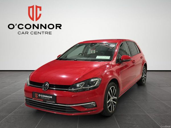 Volkswagen Golf Hatchback, Petrol, 2019, Red