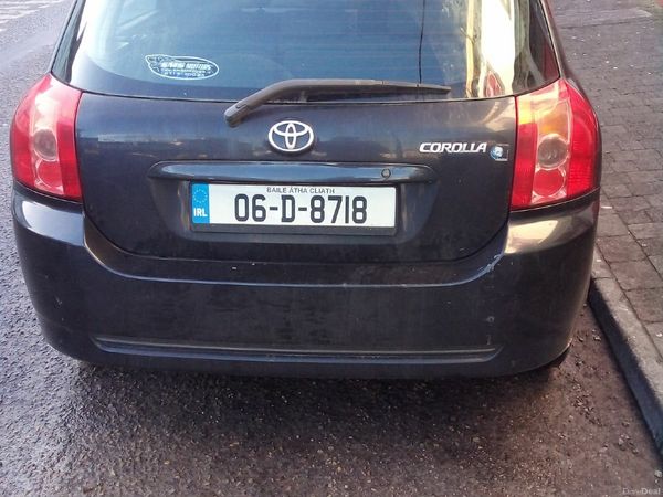 Toyota Corolla Hatchback, Petrol, 2006, Black
