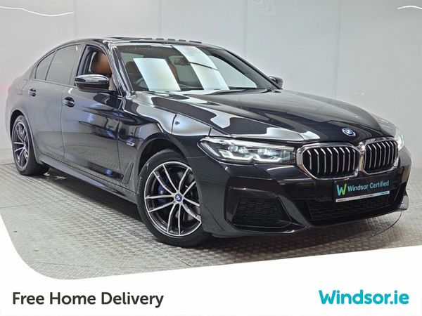 BMW 5-Series Saloon, Petrol Plug-in Hybrid, 2023, Black
