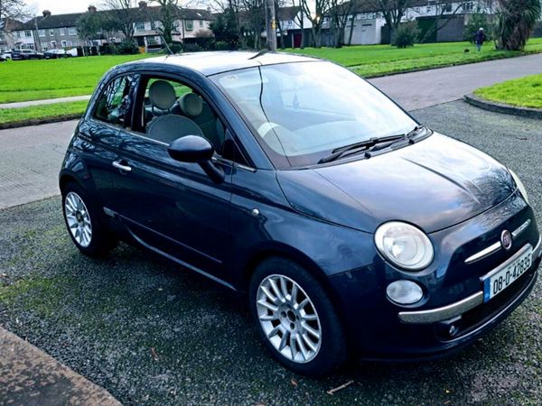 Fiat 500 Hatchback, Petrol, 2008, Blue