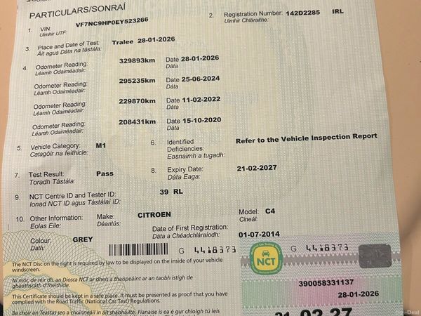 Citroen C4 Hatchback, Diesel, 2014, Grey