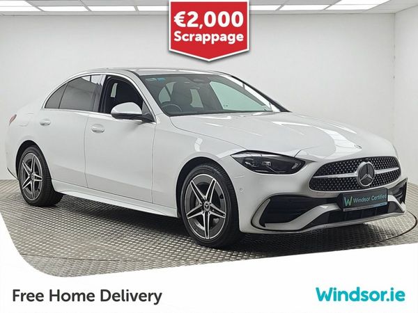Mercedes-Benz C-Class Saloon, Petrol Plug-in Hybrid, 2023, White