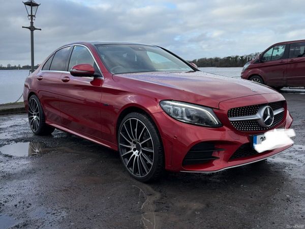 Mercedes-Benz C-Class Saloon, Diesel Plug-in Hybrid, 2020, Red