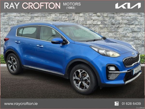 Kia Sportage SUV, Diesel Hybrid, 2021, Blue