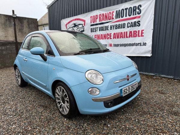 Fiat 500 Hatchback, Petrol, 2015, Blue