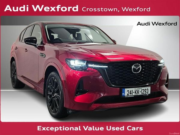 Mazda CX-60 SUV, Petrol Plug-in Hybrid, 2024, Red