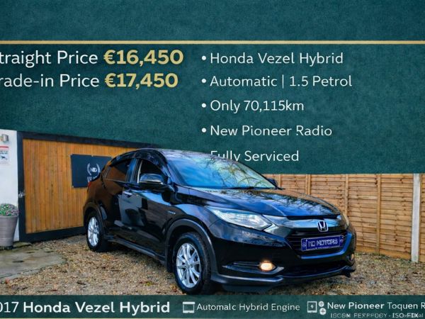 Honda Vezel Hatchback, Petrol Hybrid, 2017, Black