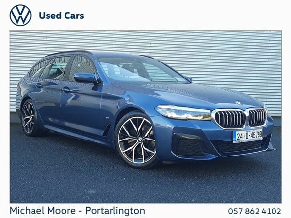 BMW 5-Series Estate, Diesel, 2024, Blue
