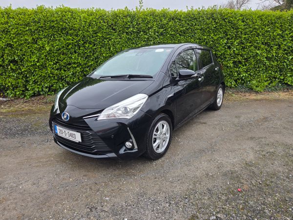 Toyota Vitz Hatchback, Petrol Hybrid, 2020, Black