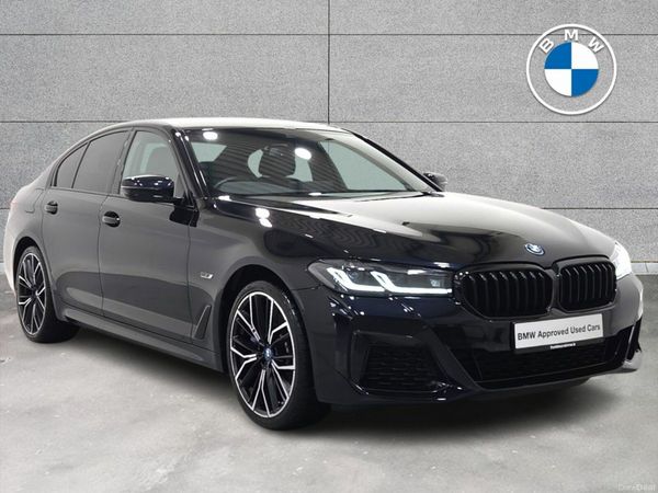 BMW 5-Series Saloon, Petrol Plug-in Hybrid, 2023, Black