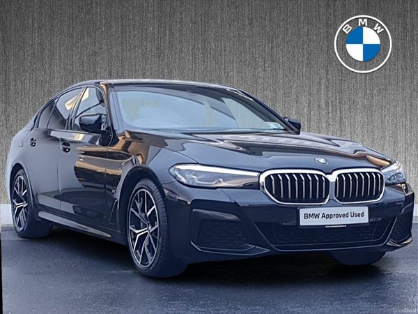 BMW 5-Series Saloon, Petrol Plug-in Hybrid, 2021, Black