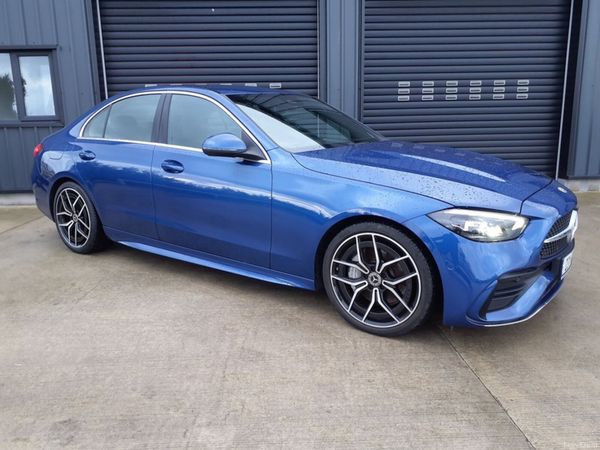 Mercedes-Benz C-Class Saloon, Diesel Hybrid, 2023, Blue
