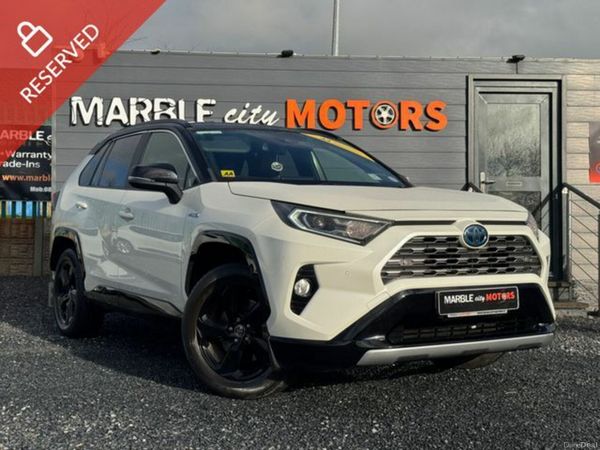 Toyota RAV4 Estate, Petrol Hybrid, 2019, White