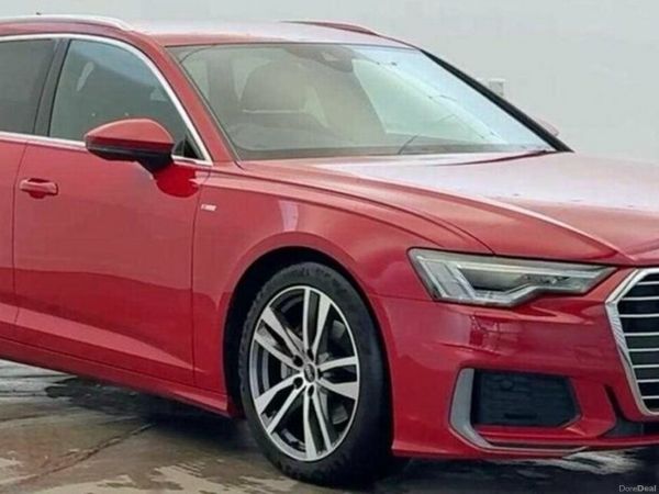 Audi A6 Estate, Diesel Hybrid, 2022, Red
