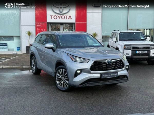 Toyota Highlander Estate, Petrol Hybrid, 2022, Silver