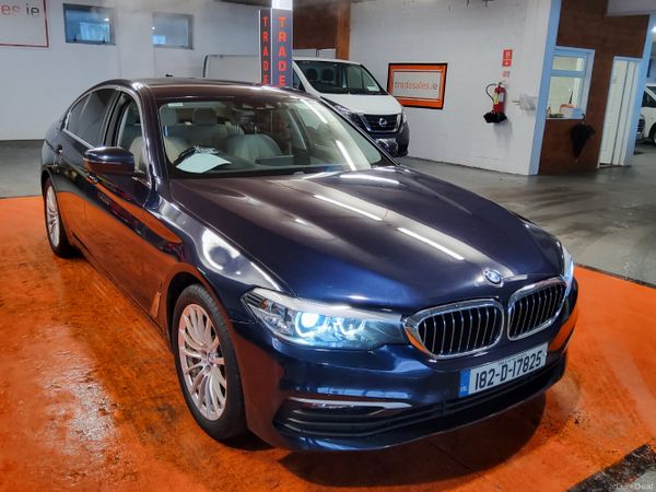 BMW 5-Series Saloon, Petrol Plug-in Hybrid, 2018, Blue