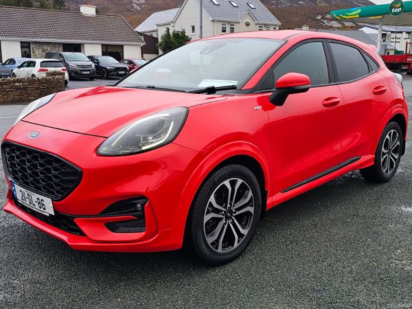 Ford Puma MPV, Petrol Hybrid, 2021, Red
