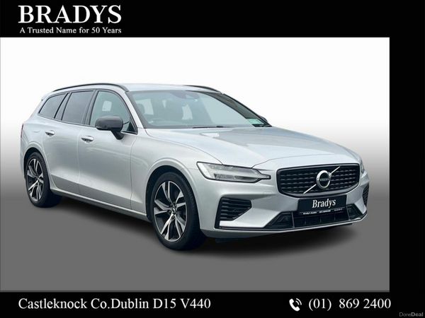 Volvo V60 Estate, Petrol Plug-in Hybrid, 2021, Silver