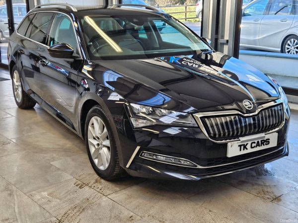 Skoda Superb Estate, Petrol Hybrid, 2021, Black