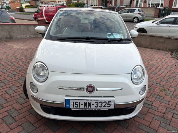 Fiat 500 Hatchback, Petrol, 2015, White