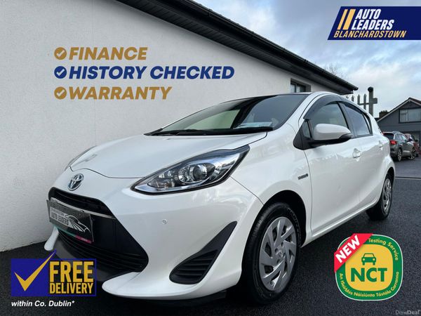 Toyota Aqua Hatchback, Petrol Hybrid, 2019, White