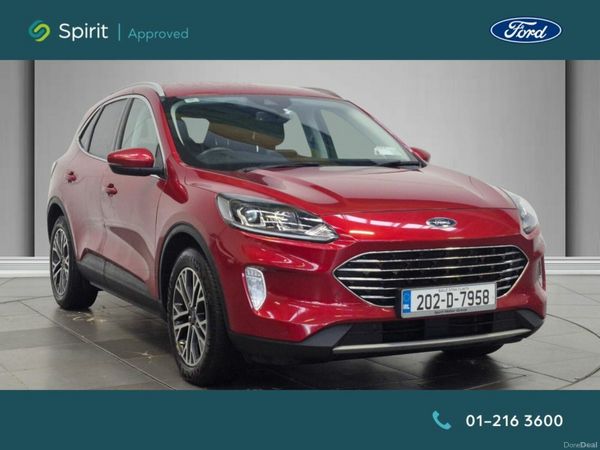 Ford Kuga SUV, Petrol Plug-in Hybrid, 2020, Red