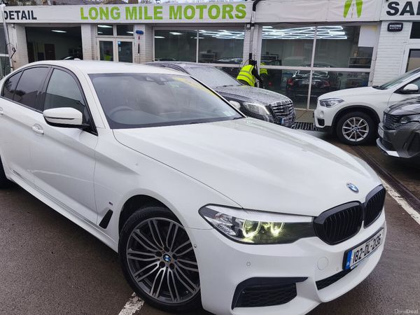 BMW 5-Series Saloon, Petrol Plug-in Hybrid, 2018, White