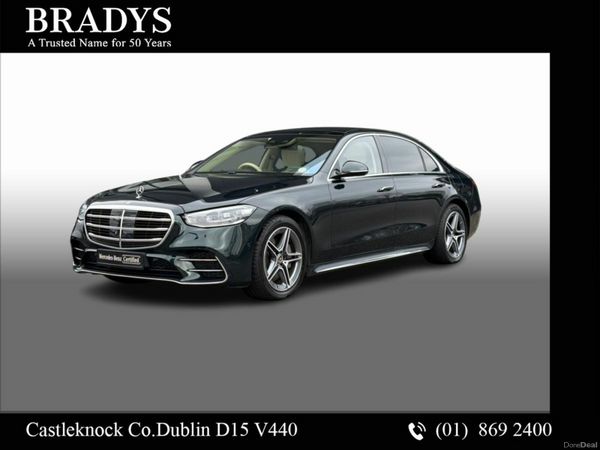 Mercedes-Benz S-Class Saloon, Petrol Plug-in Hybrid, 2023, Green