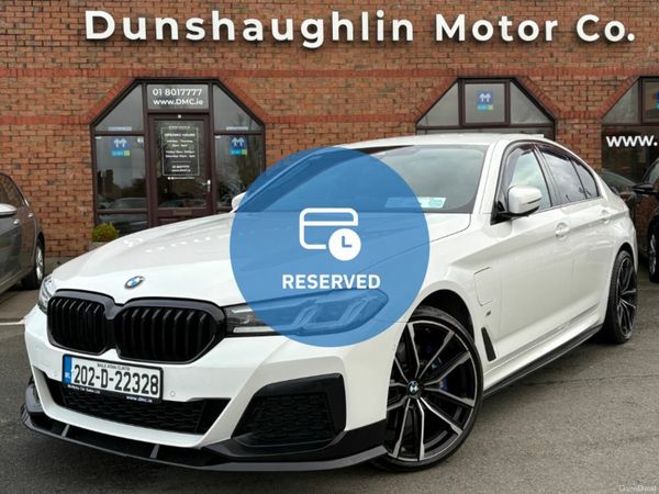 BMW 5-Series Saloon, Petrol Plug-in Hybrid, 2020, White