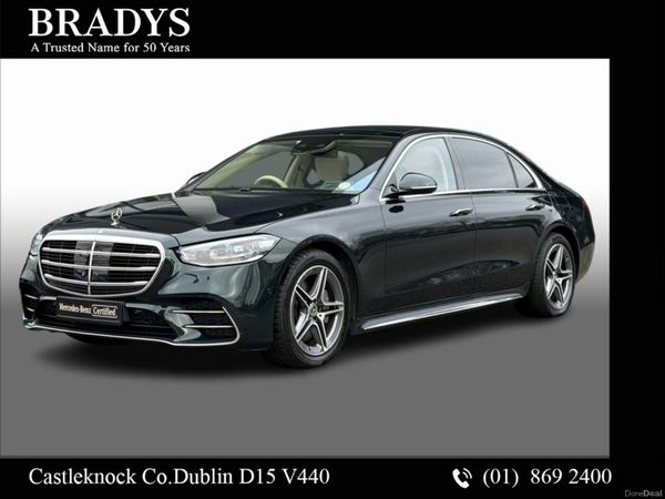 Mercedes-Benz S-Class Saloon, Petrol Plug-in Hybrid, 2023, Green