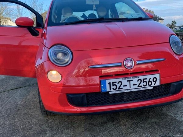 Fiat 500 Hatchback, Petrol, 2015, Pink